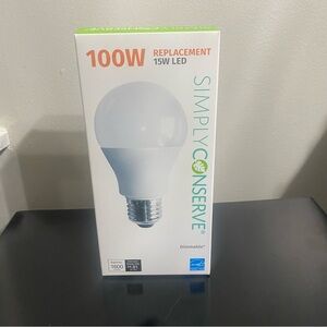 SimplyConserve 100W LED Replacement Bulb (15W)  - 2700K